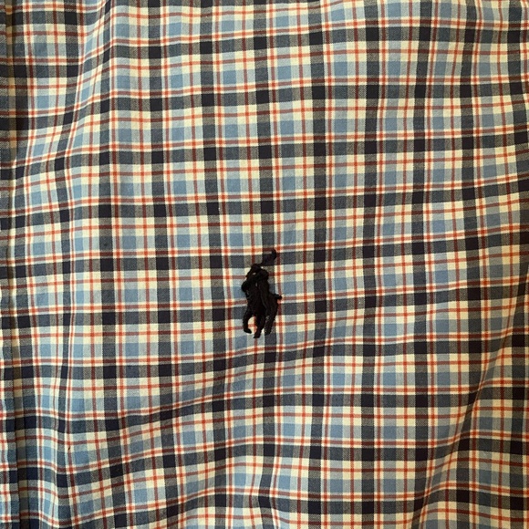 Ralph Lauren button down shirt. Checkered long sleeve size 14-16 Large - Picture 2 of 5